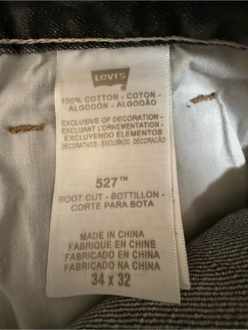 Levi's 527 Men's Washed Gray Relaxed Jeans - Picture 6 of 6